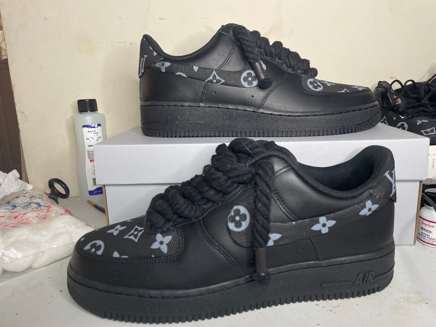 Black & Grey LV's