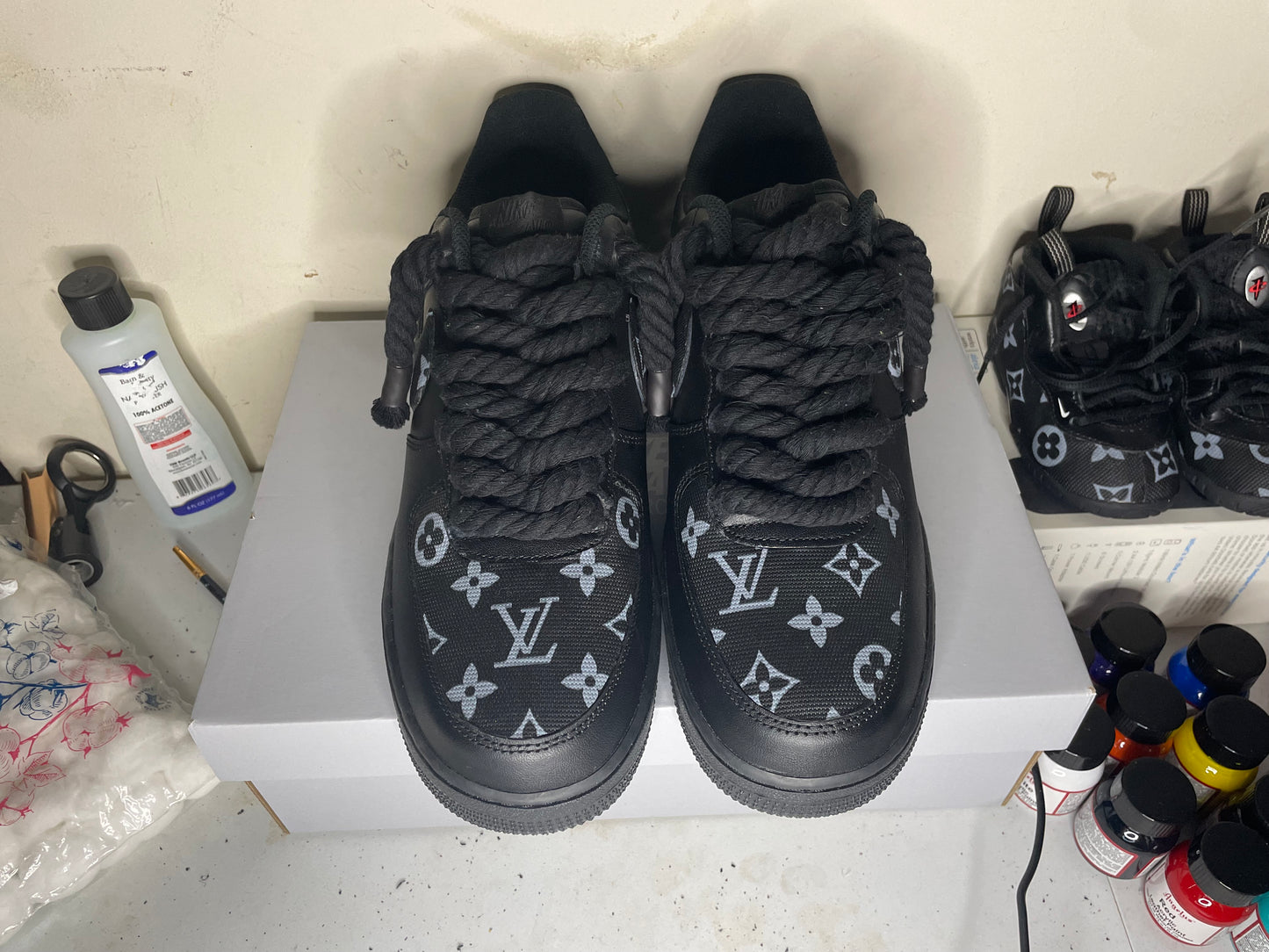 Black & Grey LV's